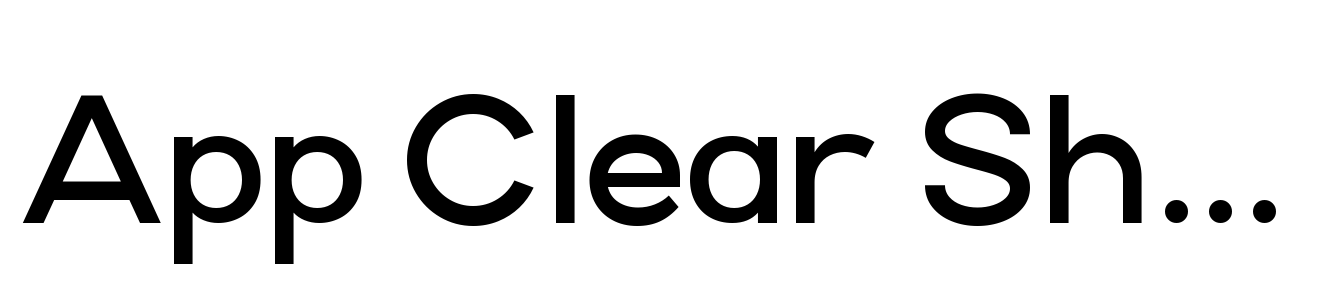 App Clear Sharp Bold